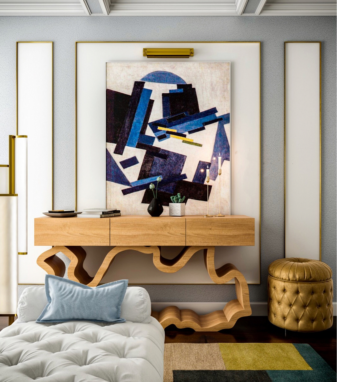 Консоль черная с ящиками "Эклер 2.0" от Odingeniy ODINGENIY  178452 Черный  - Вид №5