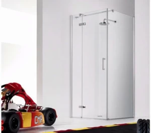 INDA® Душевая кабина из стекла с распашными дверцами и неподвижным элементом Praia design