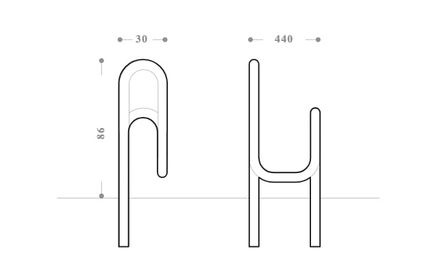Стойка для велосипедов из оцинкованной стали DIMCAR ELICA ARCH-00096075 - Вид №6