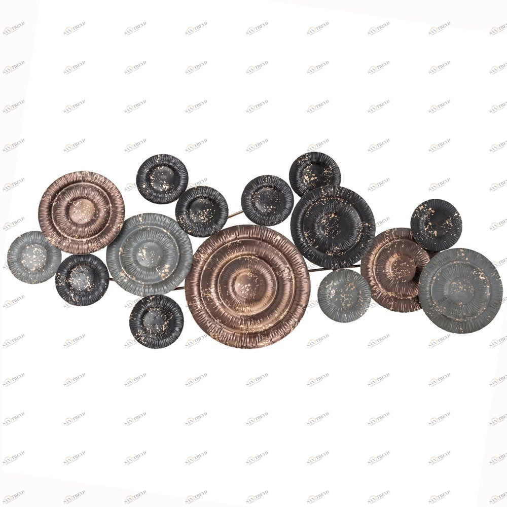 Панно на стену металлическое золотое "Квазар Роуз" BYOBJECT  00-3869140 Золото;разноцветный;розовый Object Desire 