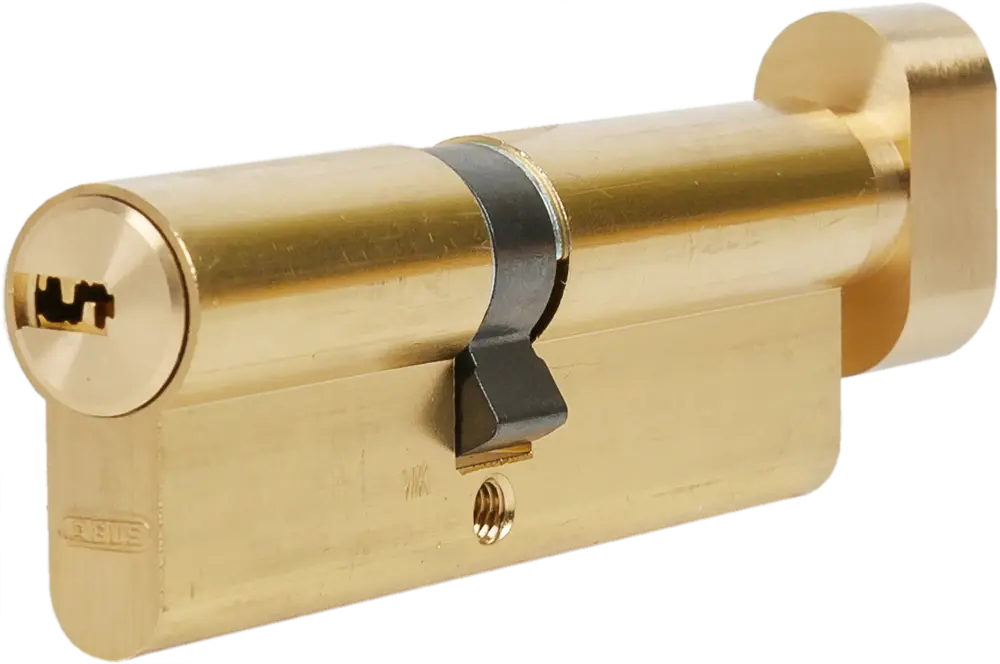 82441703 Цилиндр Abus KD6MM, 40x50 мм, ключ/вертушка, цвет золото STLM-0027374