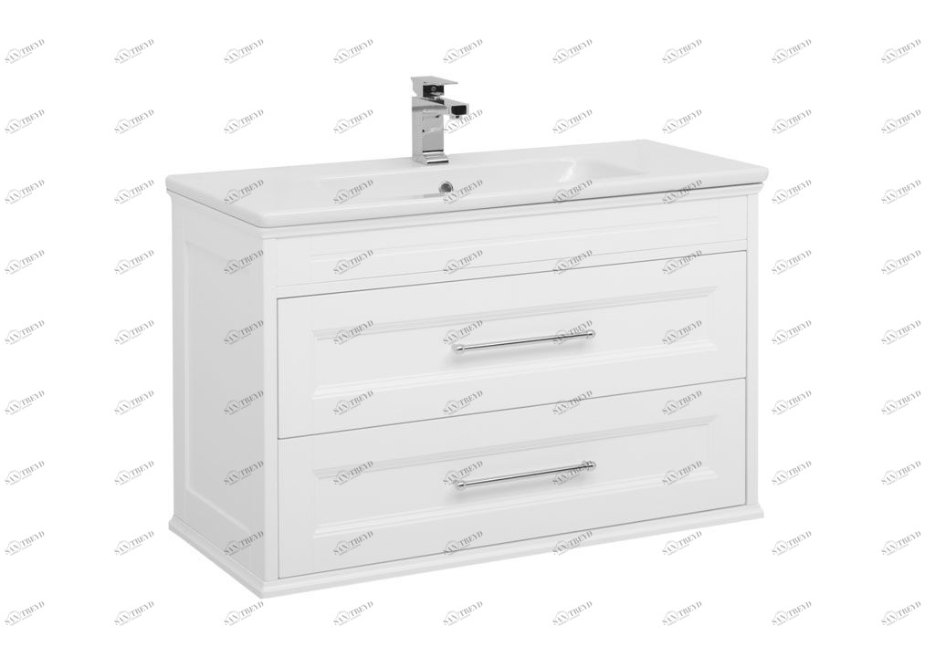 Тумба под раковину Aquanet Бостон 100 белый 00198479