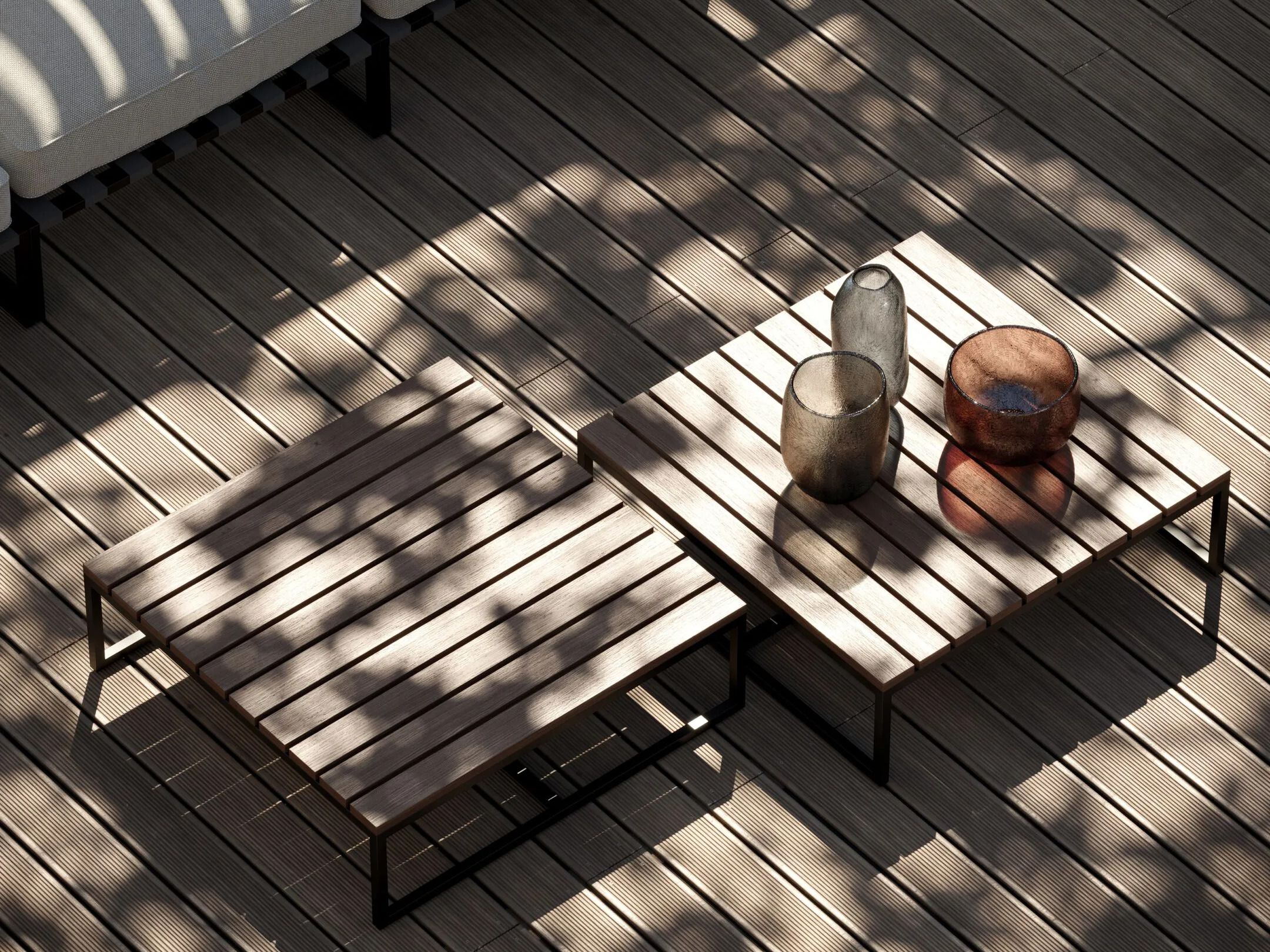 Деревянный прямоугольный садовый столик Laskasas Badi ARCH-00135197 - Вид №1