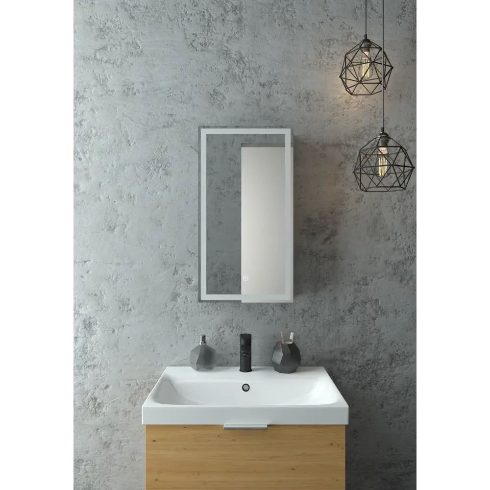 Santreyd Montero White — зеркальный шкаф с LED-подсветкой для ванной 83076655 STLM-0038903 - Вид №8