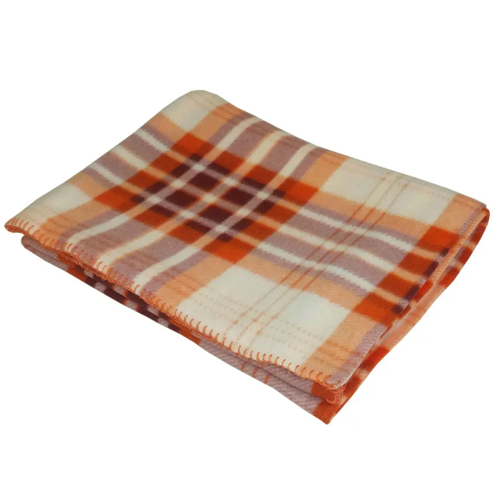 Плед «Basic» 130х170 см флис цвет терракотовый BELEZZA STLM-2168653