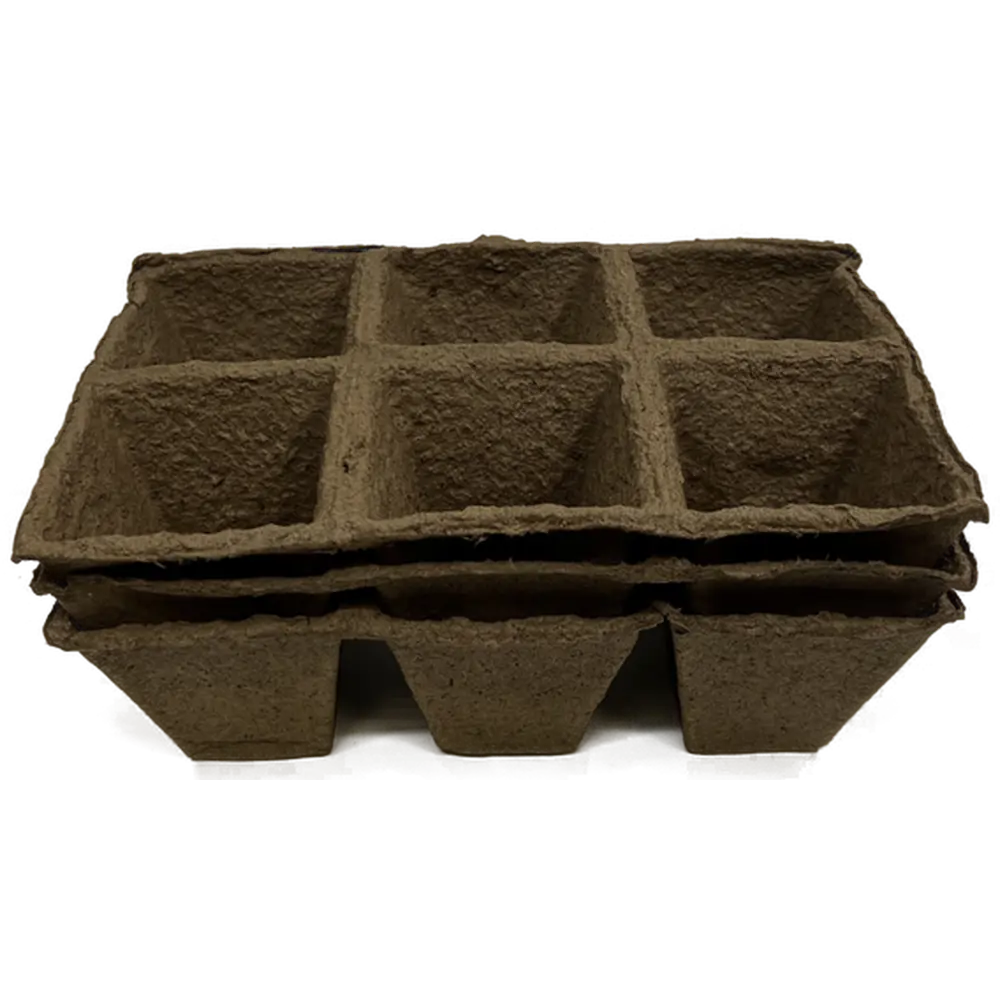 Горшок торфяной для рассады 6 ячеек 18 шт Santreyd STLM-2163326