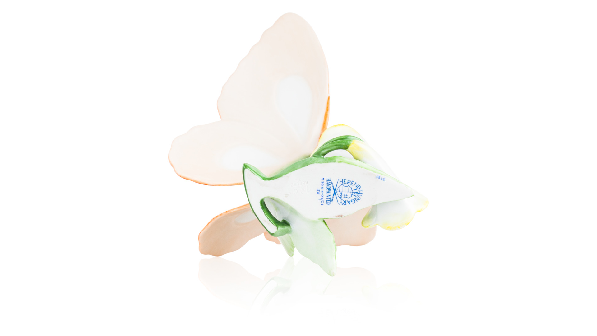 10612261 Herend Декоративный элемент 17,5см "Цветы с бабочкой" Фарфор  - Вид №4