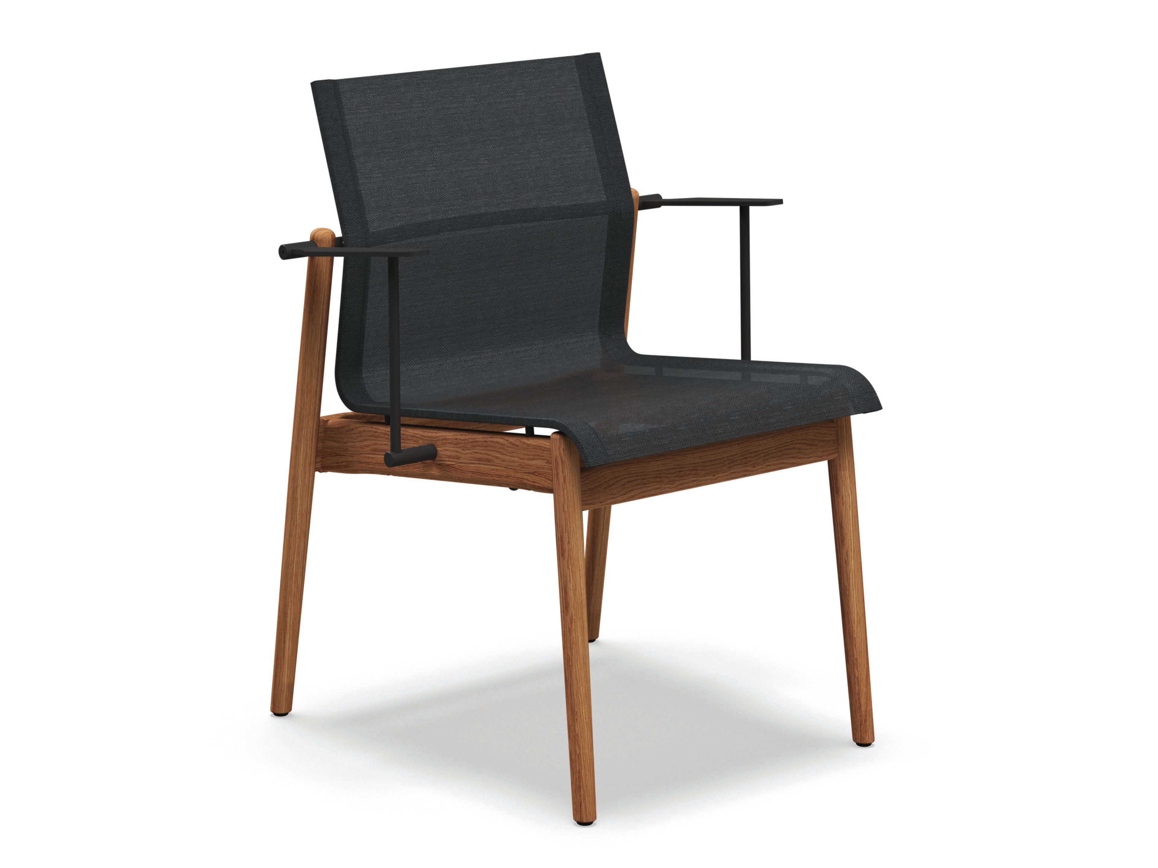 Тканевый штабелируемый садовый стул с подлокотниками Gloster Sway ARCH-00021310 - Вид №1