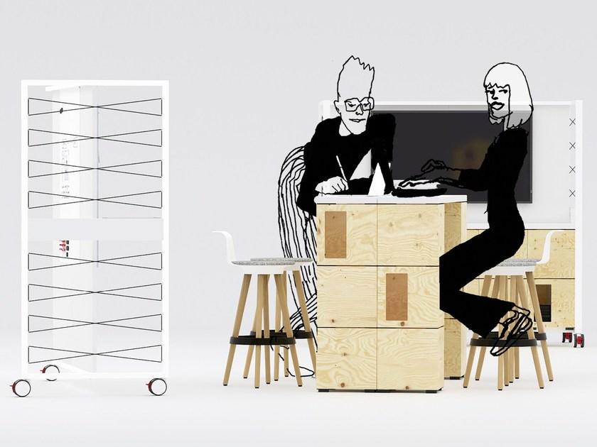 BENE Многофункциональное рабочее место из фанеры для открытого пространства Pixel sun-id-1443529 - Вид №2