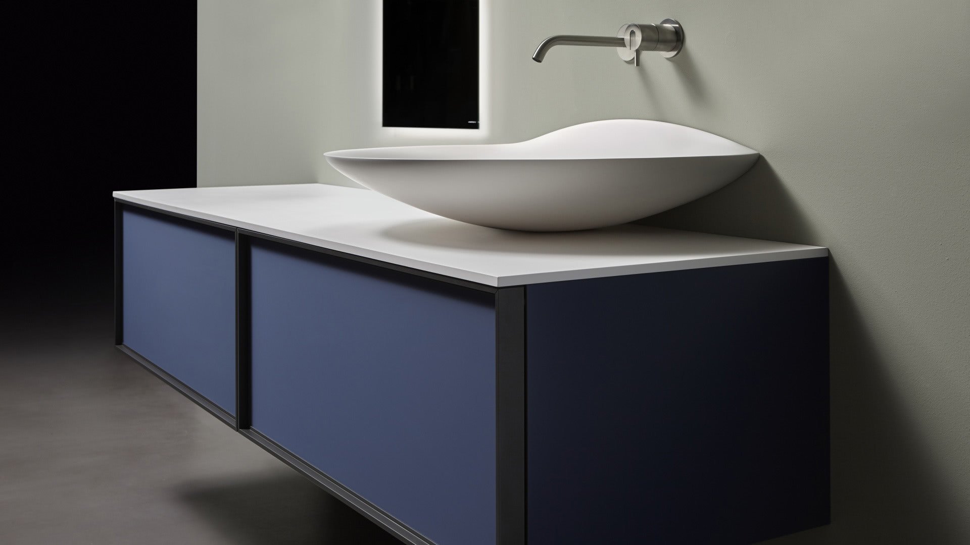 Venere Подвесная раковина настенная прямоугольная Antoniolupi  белая  - Вид №8