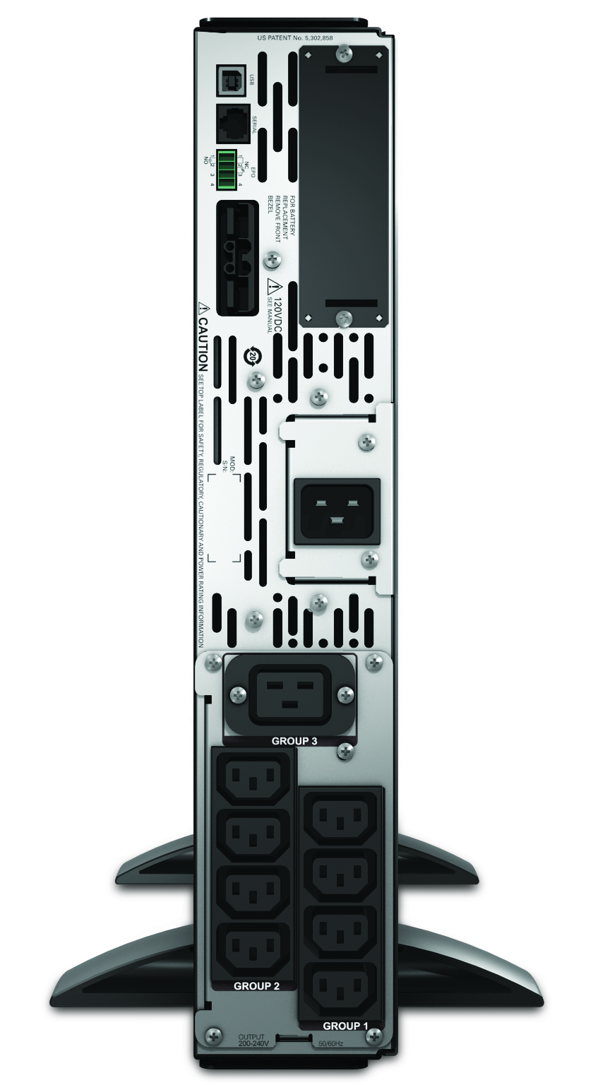 SMX3000RMHV2U Smart-ups x 2700 watts / 3000va rack/tower lcd 200-240v, interface port smartslot, usb, extended runtime model, 2 u APC Santreyd  - Вид №3