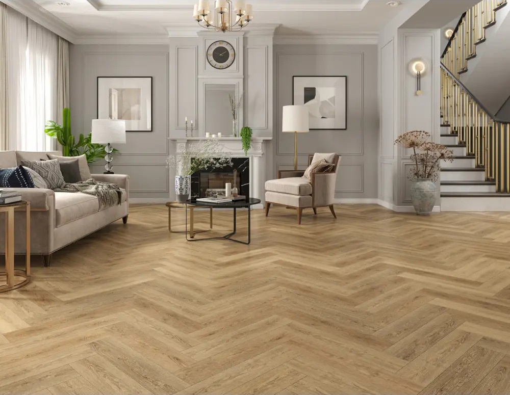91575409 LVT Плитка Tulesna Art Parquet Lvt Stella ёлка 43 класс толщина 2.50 мм 2.228 м², цена за упаковку STLM-0889474