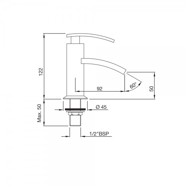 SIG-ACR-4100 Кран для раковины Artize Signac Античная медь  - Вид №1