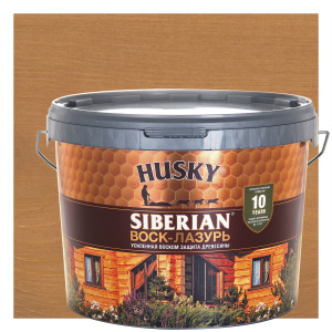 86765111 Воск-лазурь Siberian полуматовый кедр 9 STLM-0071501 HUSKY