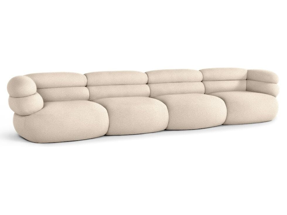 4-местный модульный тканевый диван Knoll Biboni ARCH-00037966