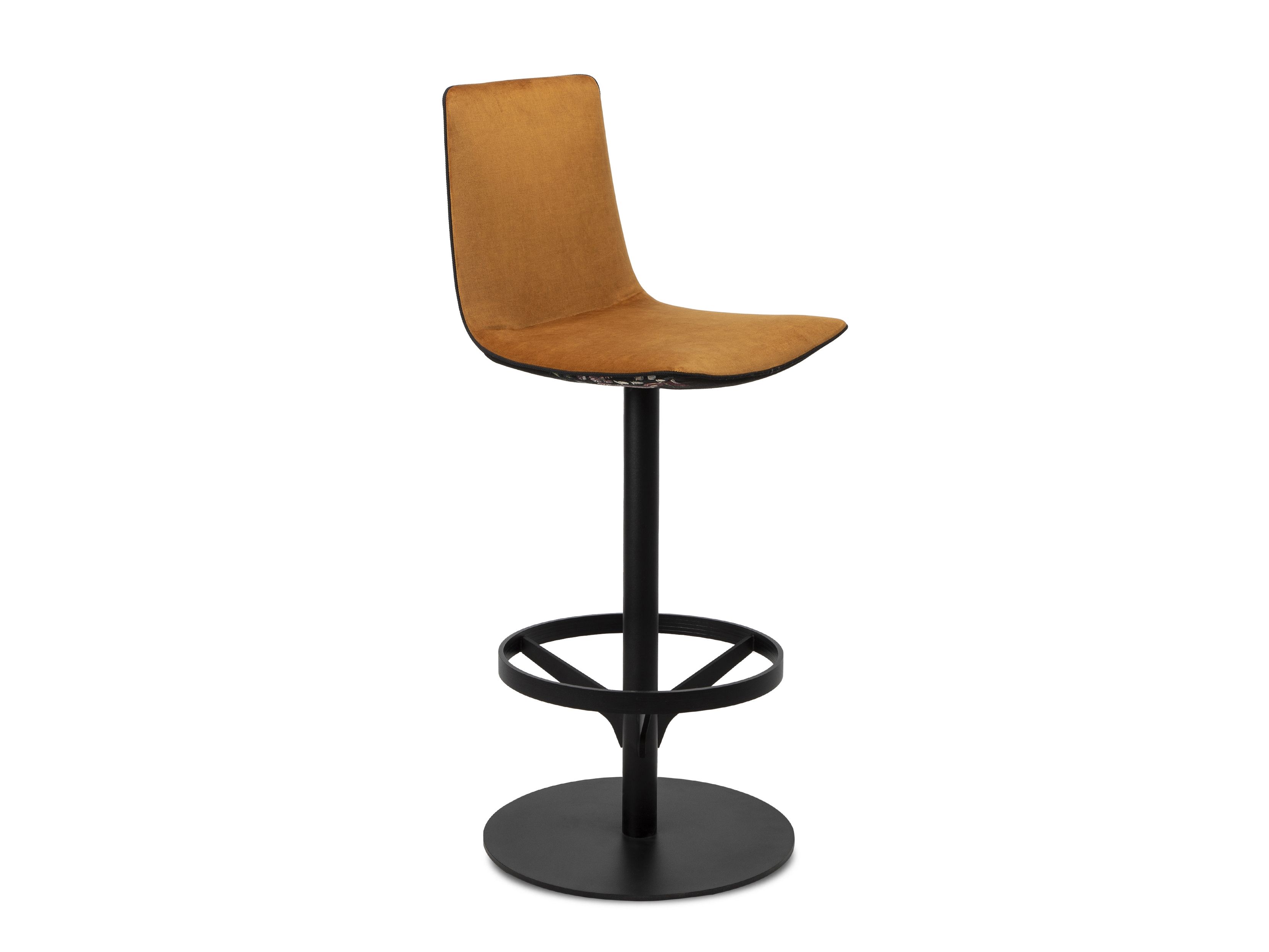 Высокий тканевый поворотный стул с подставкой для ног Freifrau Amelie ARCH-00010893