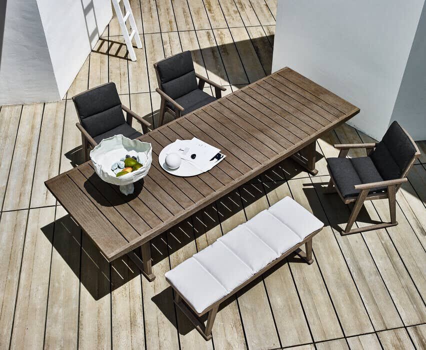 Прямоугольный садовый стол из тикового дерева B&B Italia Outdoor Чт ARCH-00063336 - Вид №5