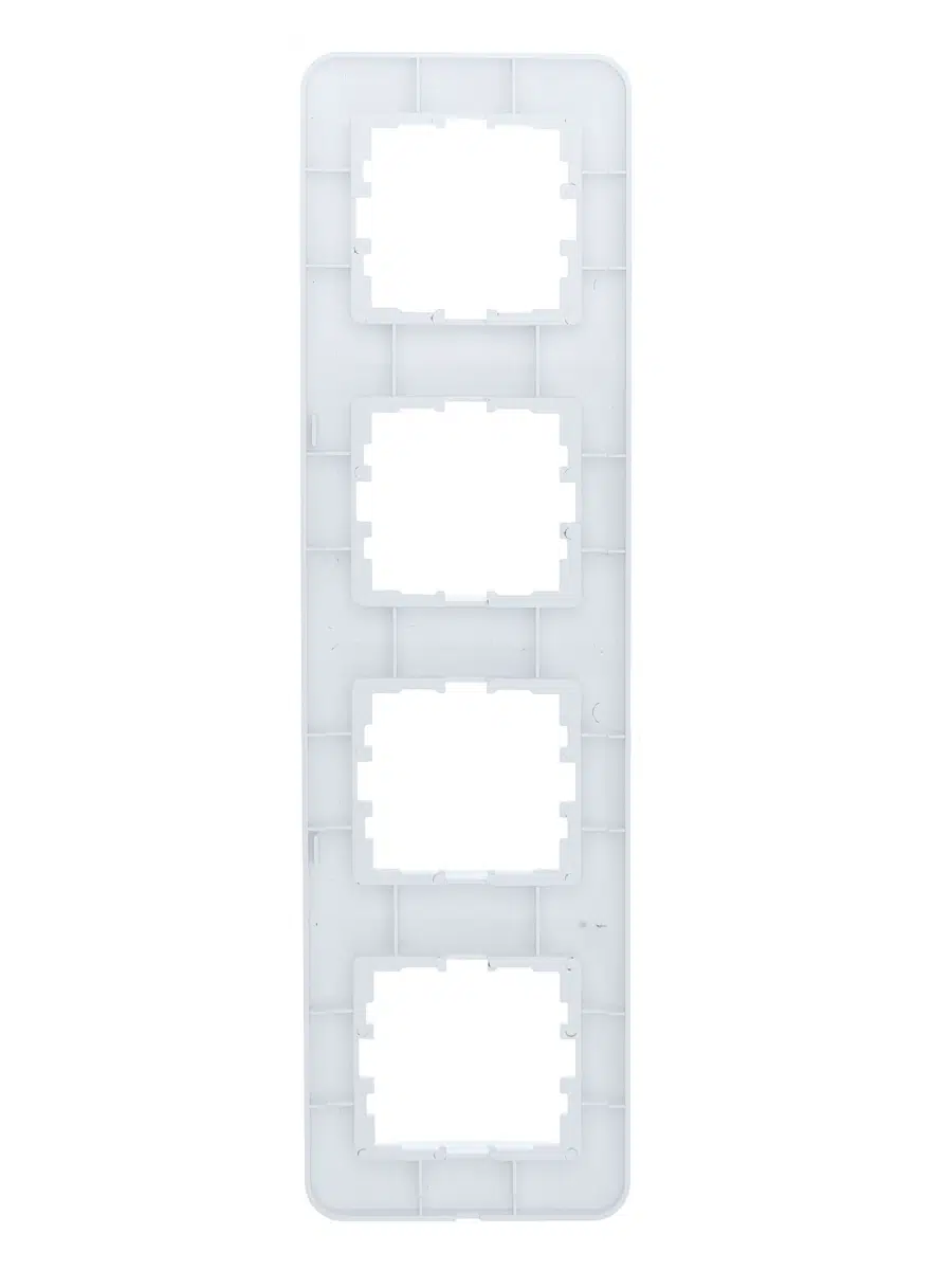 ASTI Рамка 4-ая вертикальная б/вст белая LEZARD 7081-0200-154 - Вид №2
