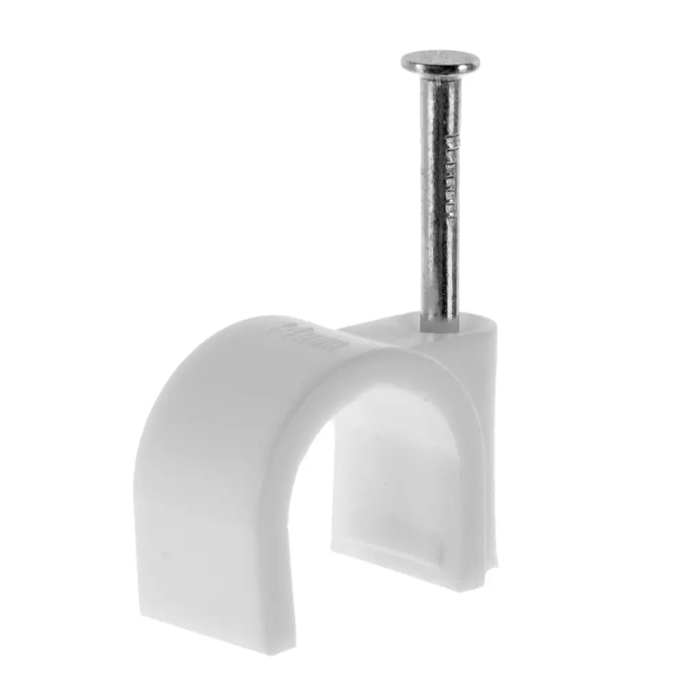 ЭКОПЛАСТ Скоба круглая для кабеля с гвоздем 50 шт 18176557 STLM-0009833