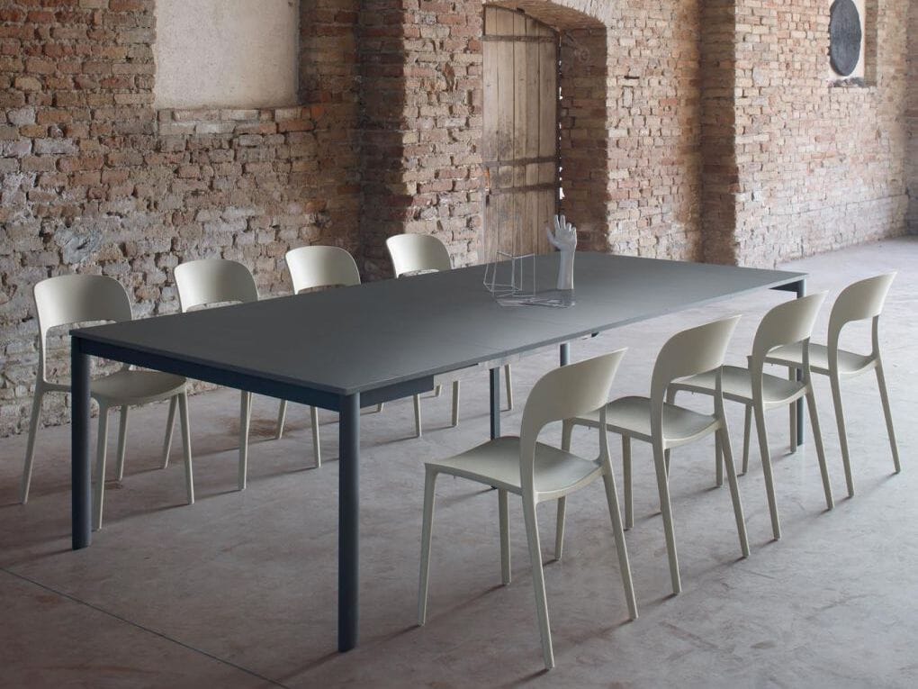 Стальная выдвижная консоль с меламиновой столешницей Bontempi Casa ETICO PLUS ARCH-00029604 - Вид №6