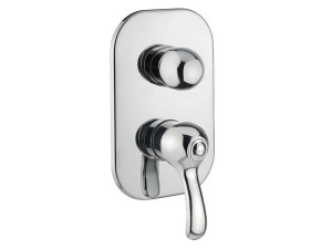 Хромированный латунный смеситель для душа с переключателем