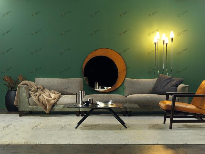 Borzalino Модульный диван из кожи и ткани sun-id-1423639