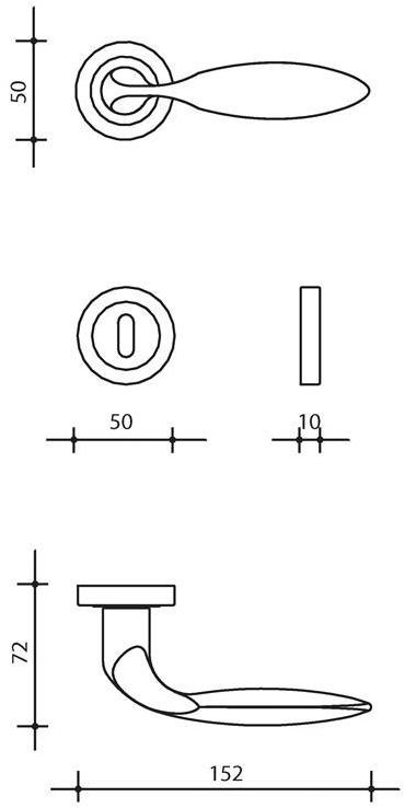 KLEIS Ручка из латуни с накладкой Libya sun-id-1509594 - Вид №8