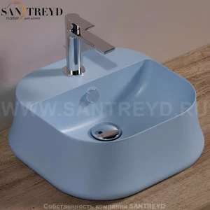 SH07PERVINCAMATT Накладная раковина на столешницу  квадратная Simas Sharp