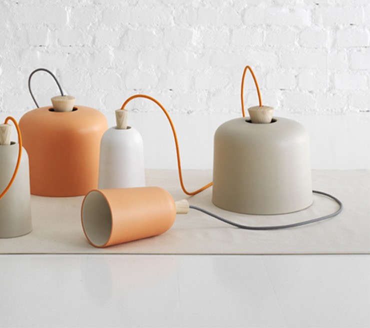 Ex.T Fuse Small Подвесной светильник коралл с оранжевой проволокой EXFUSEPAR/CO - Вид №1