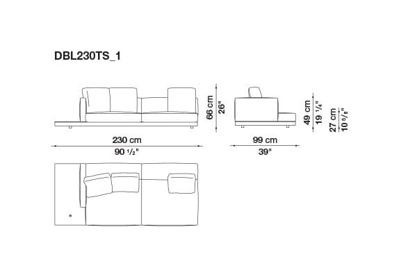 Кожаный диван B&B Italia док ARCH-00106863 - Вид №145