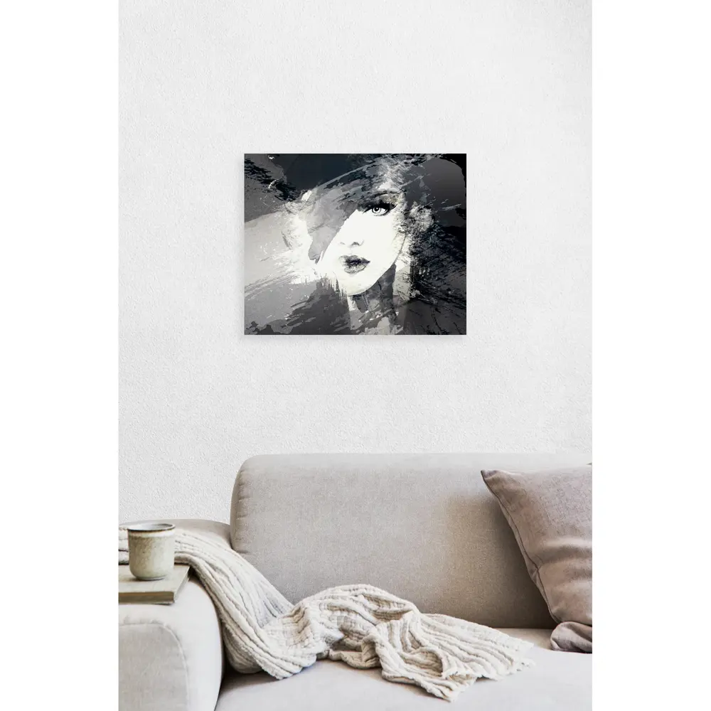 Картина на холсте Постер-лайн Девушка ч/б 40x50 см STLM-2102741 - Вид №1