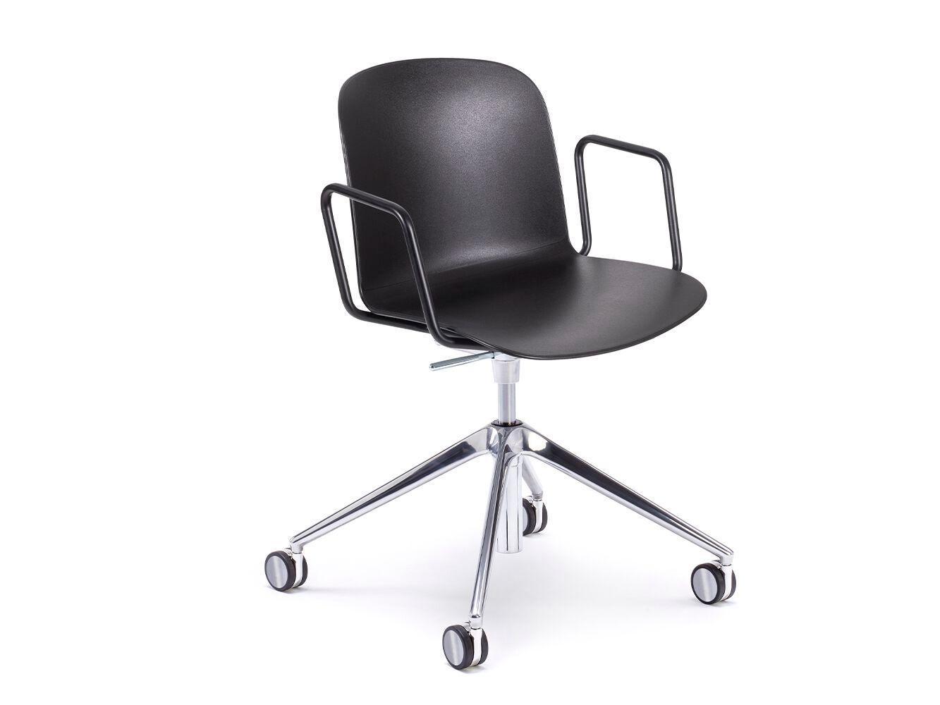 Регулируемое по высоте кресло из полипропилена с колесами и подлокотниками Infiniti Relief ARCH-00043615 - Вид №1