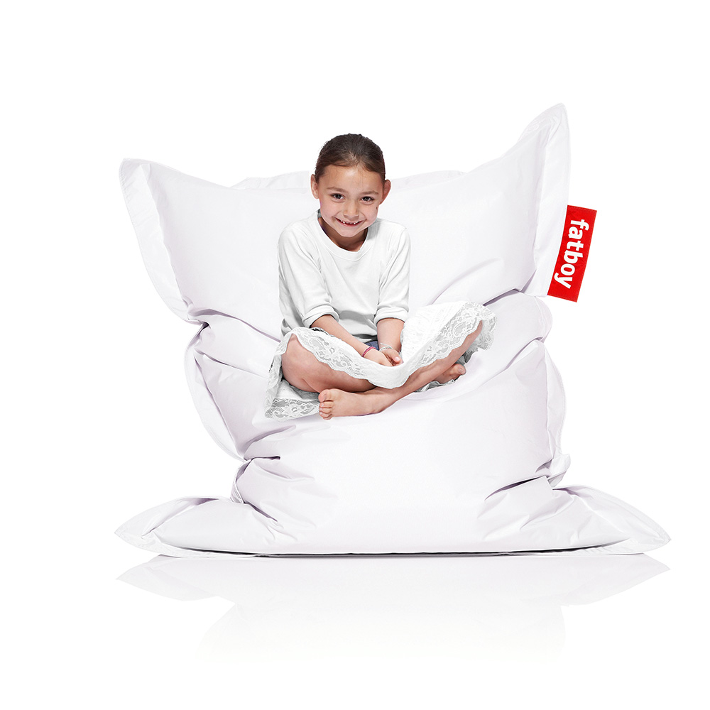 Кресло-мешок детское Fatboy Junior белое 9000506 - Вид №1