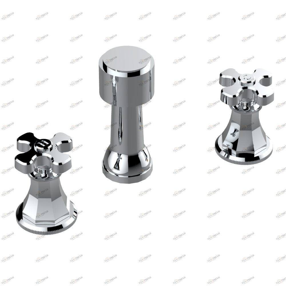 A54-207KA Смеситель для биде KOHLER с вакуумным прерывателем Thg-paris Art Déco Хром A54 207KA A02 CAT.A