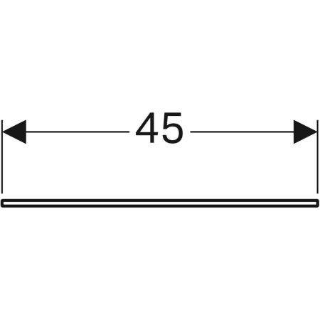 500.523.00.1 Стеклянная полка Geberit Xeno² Geberit  - Вид №3
