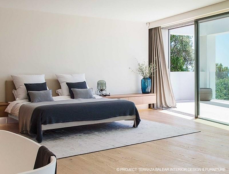 Flexform Двуспальная кровать из ткани с мягким изголовьем Feel good sun-id-1500166 - Вид №1