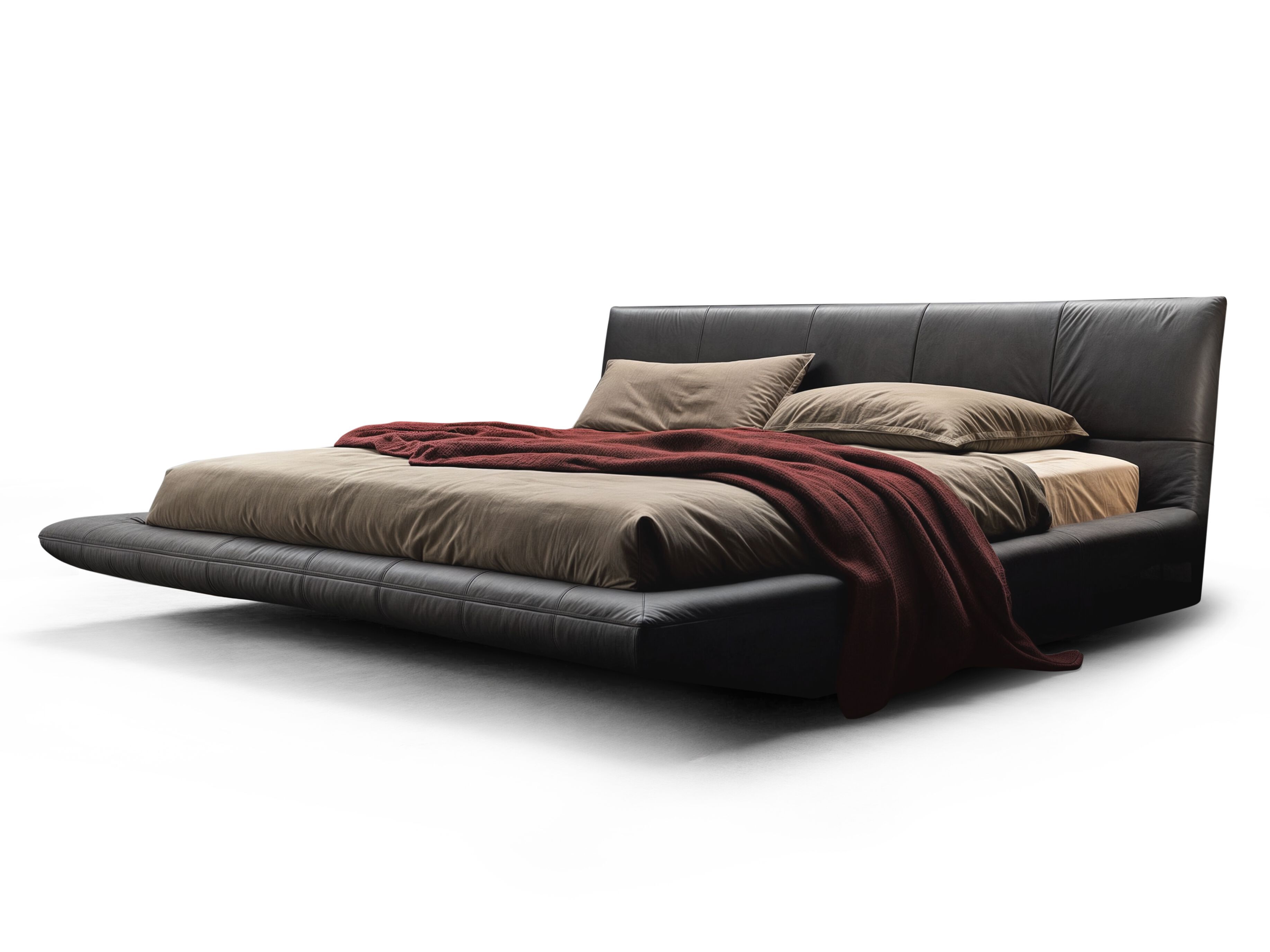 Кожаная двуспальная кровать Wayne Enterprises Home Collection WE-021 ARCH-00075082