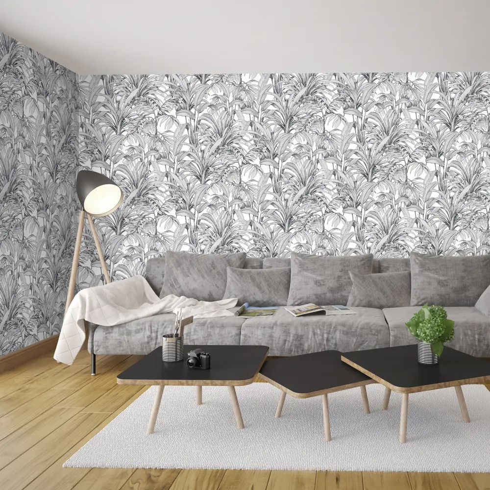 Обои флизелиновые Grandecolife Alma черно-белые 1.06 м GDR122111 STLM-2071441 - Вид №3