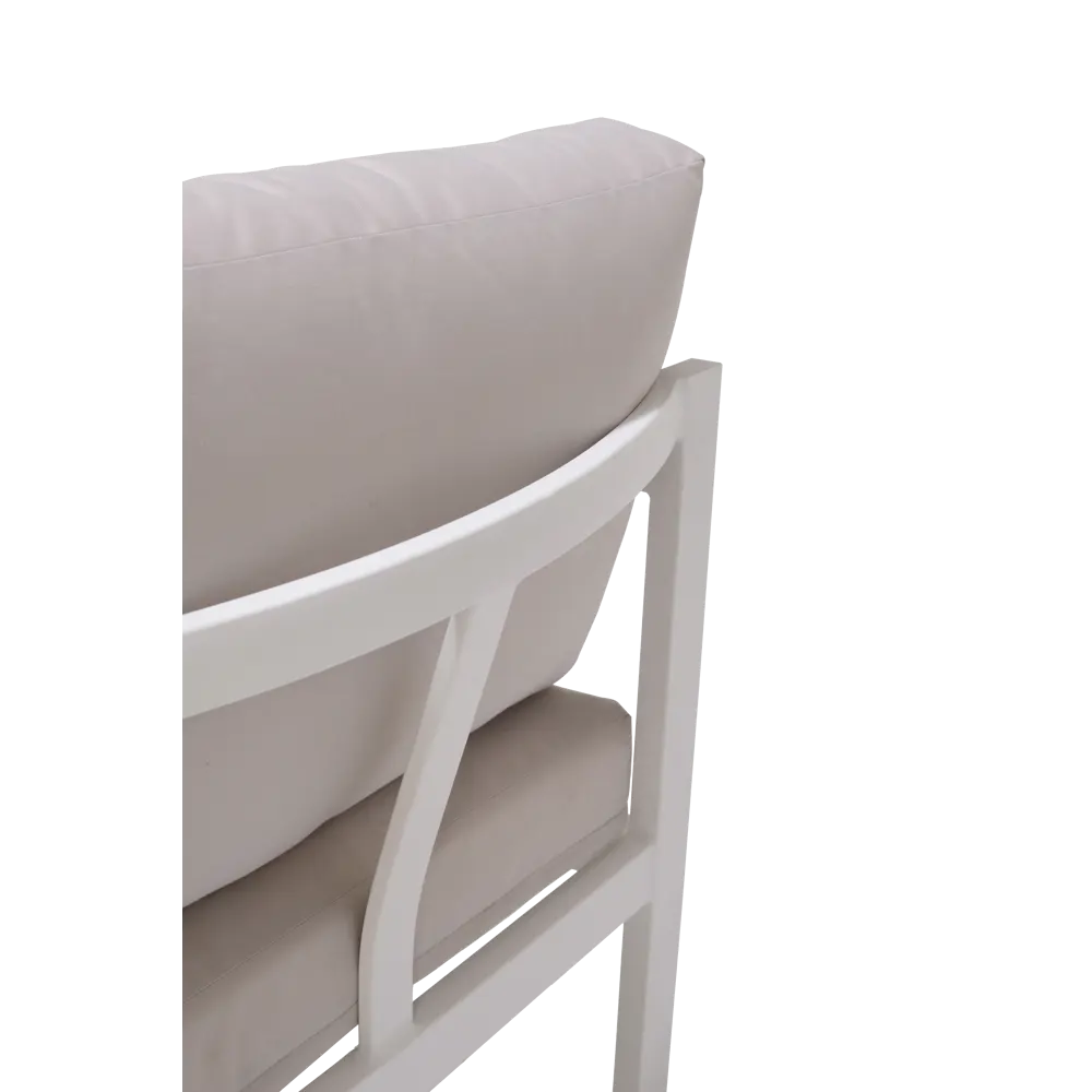 Набор садовой мебели Naterial Oris алюминий/полиэстер/дерево белый/бежевый: стол, диван и 2 кресла STLM-2115991 - Вид №13