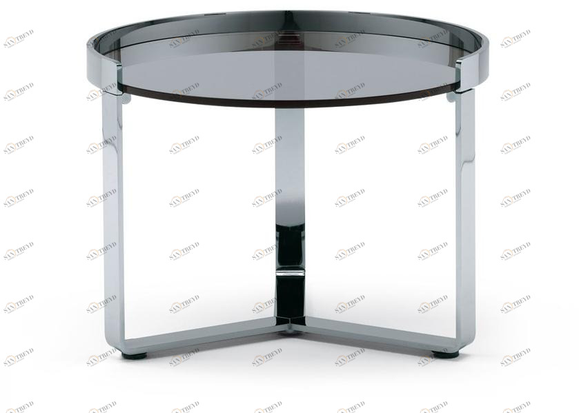 MisuraEmme Круглый журнальный столик из стали и стекла Atelier sun-id-1380414