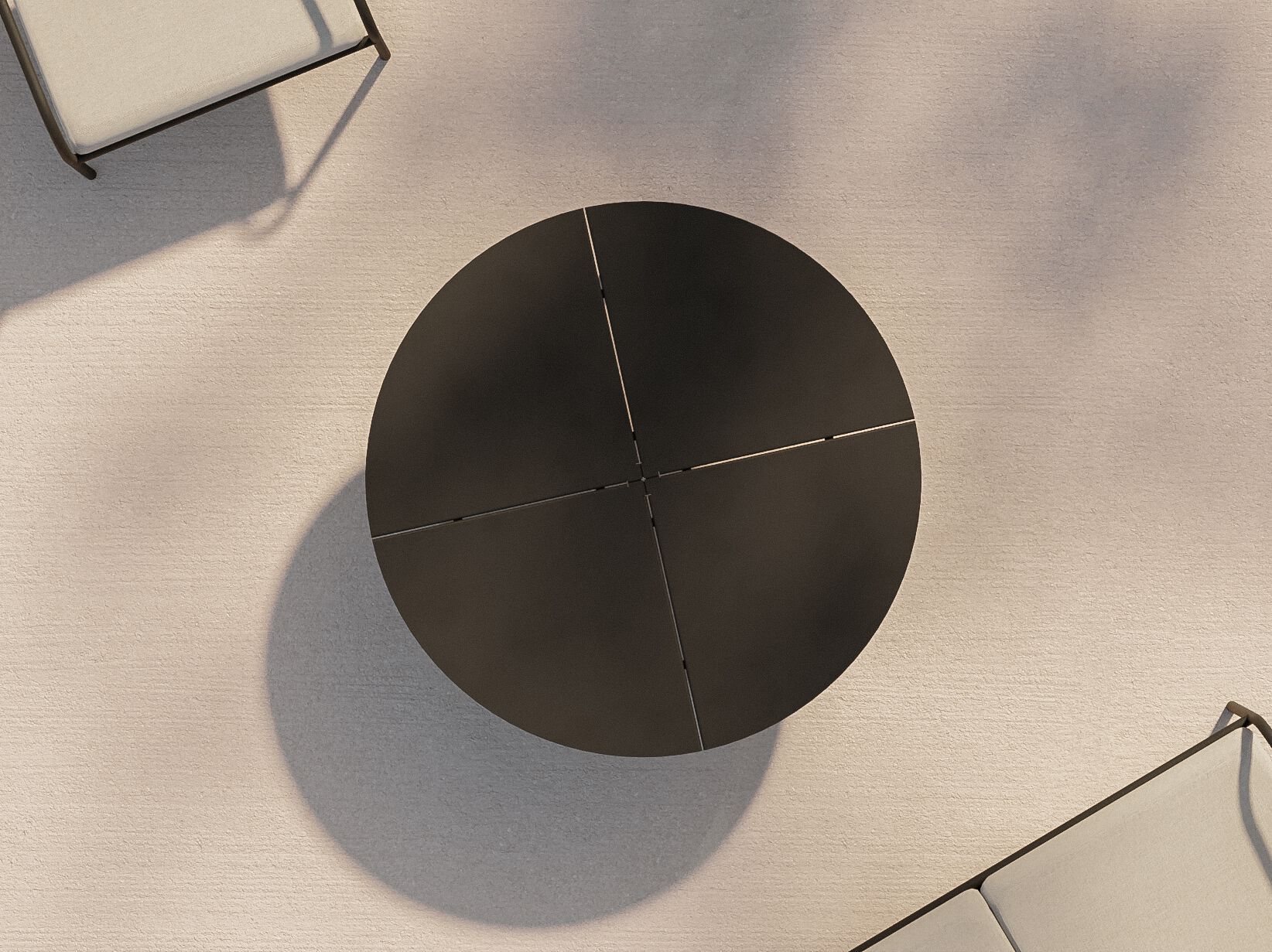 Круглый стол для сада с порошковым покрытием Metallbude BREEZE ARCH-00124709 - Вид №7