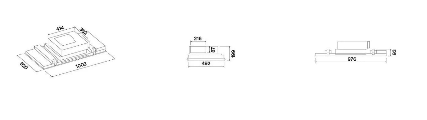 Встраиваемая вытяжка из нержавеющей стали со встроенным освещением Falmec дизайн ARCH-00091341 - Вид №6