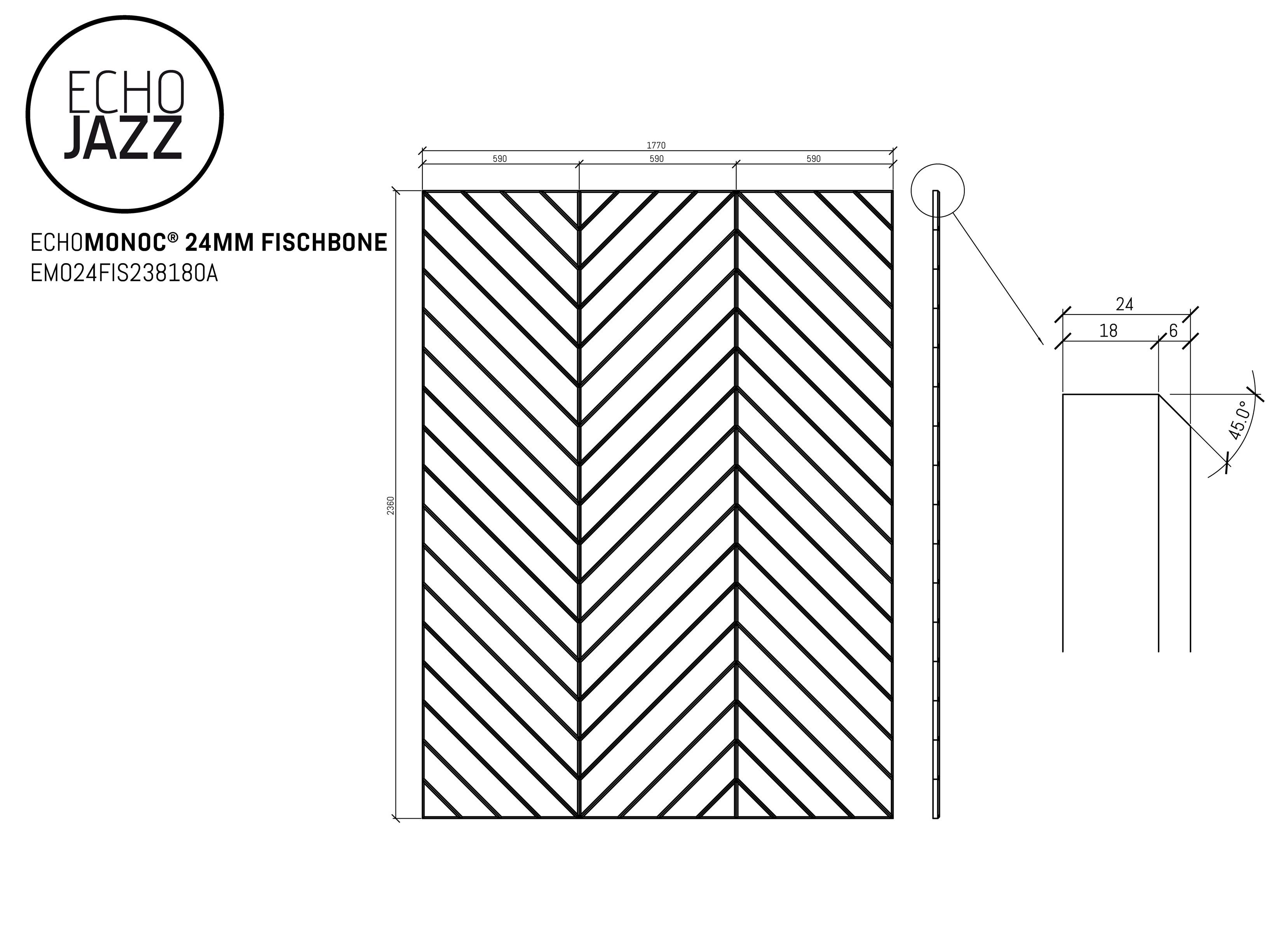 ПЭТ акустическая панель ECHOJAZZ ECHOMONOC® ARCH-00076162 - Вид №13