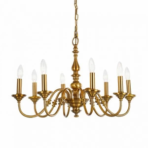 Люстра на 8 ламп золотая Delight Collection MD15027324-8A DELIGHT COLLECTION ДИЗАЙНЕРСКИЕ 00-3883169 Золото;прозрачный