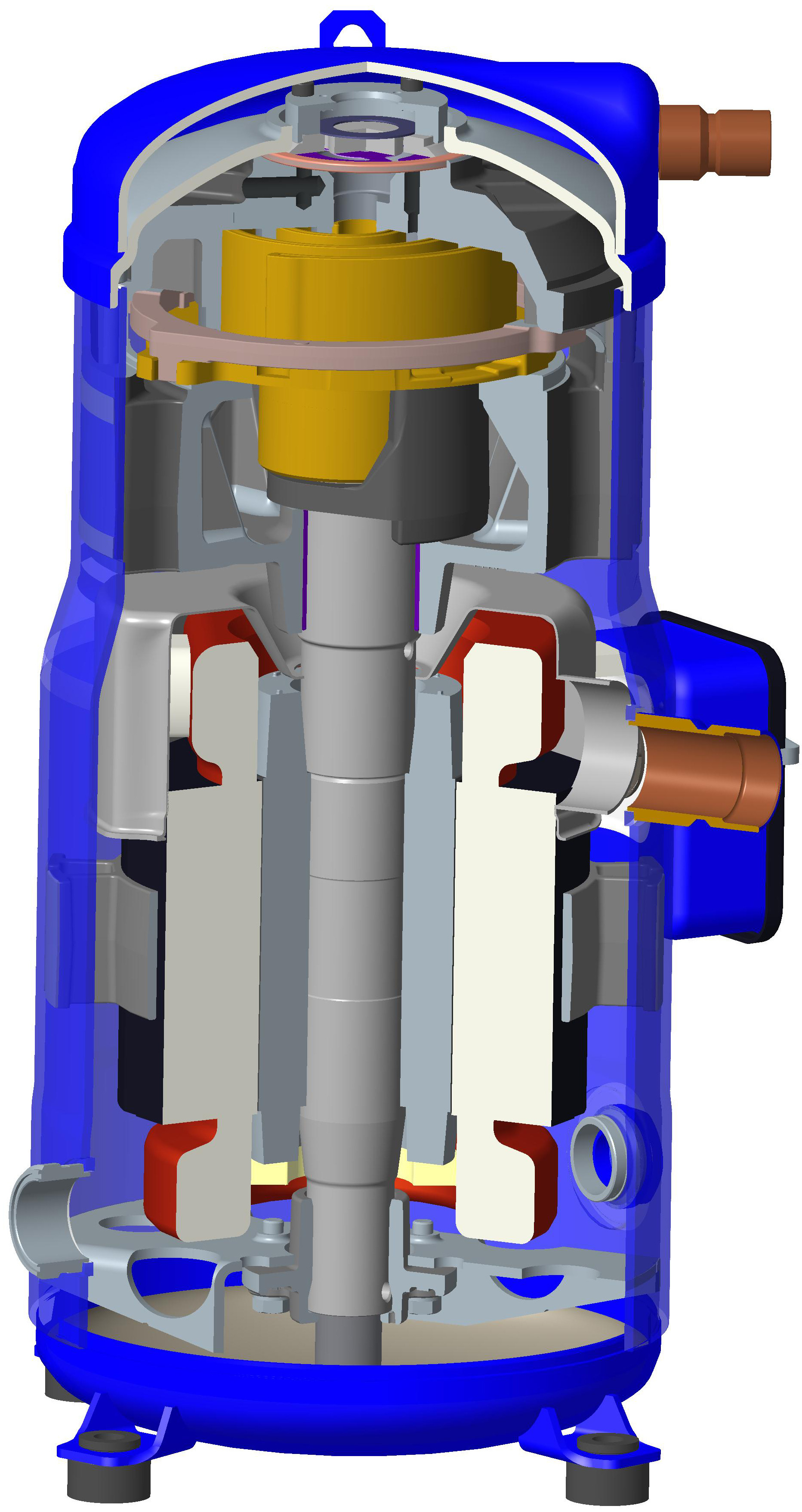 Danfoss DSH — Герметичные спиральные компрессоры, R410A DSH184A4AL Компрессор спиральный 120H1222  - Вид №2