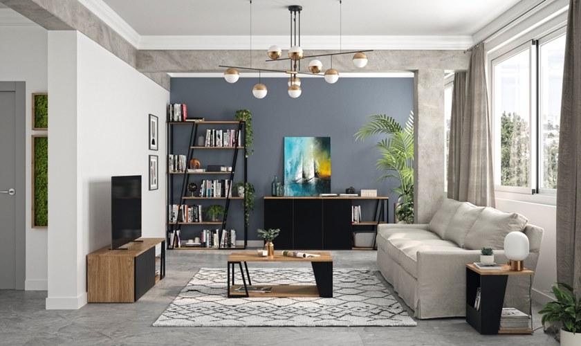 TemaHome Низкий сервисный столик из дерева с контейнерным отсеком Albi 9003.629907/14  - Вид №4