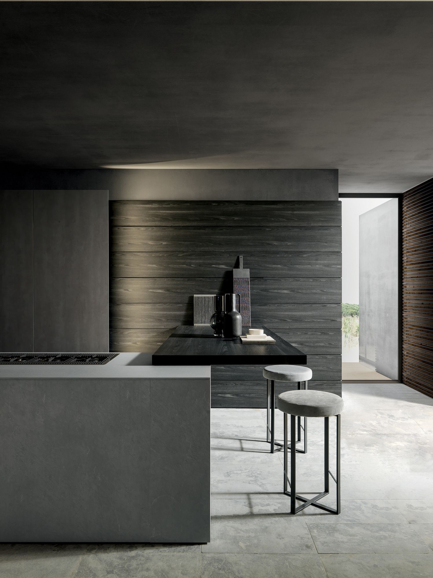 Выдвижная кухня с полуостровом в milltech MODULNOVA MH6 ARCH-00063072 - Вид №4