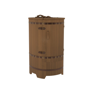 892 Фитобочка прямая "Премиум" цвет орех, покрытие тиковым маслом, фурнитура 064 Alyarus