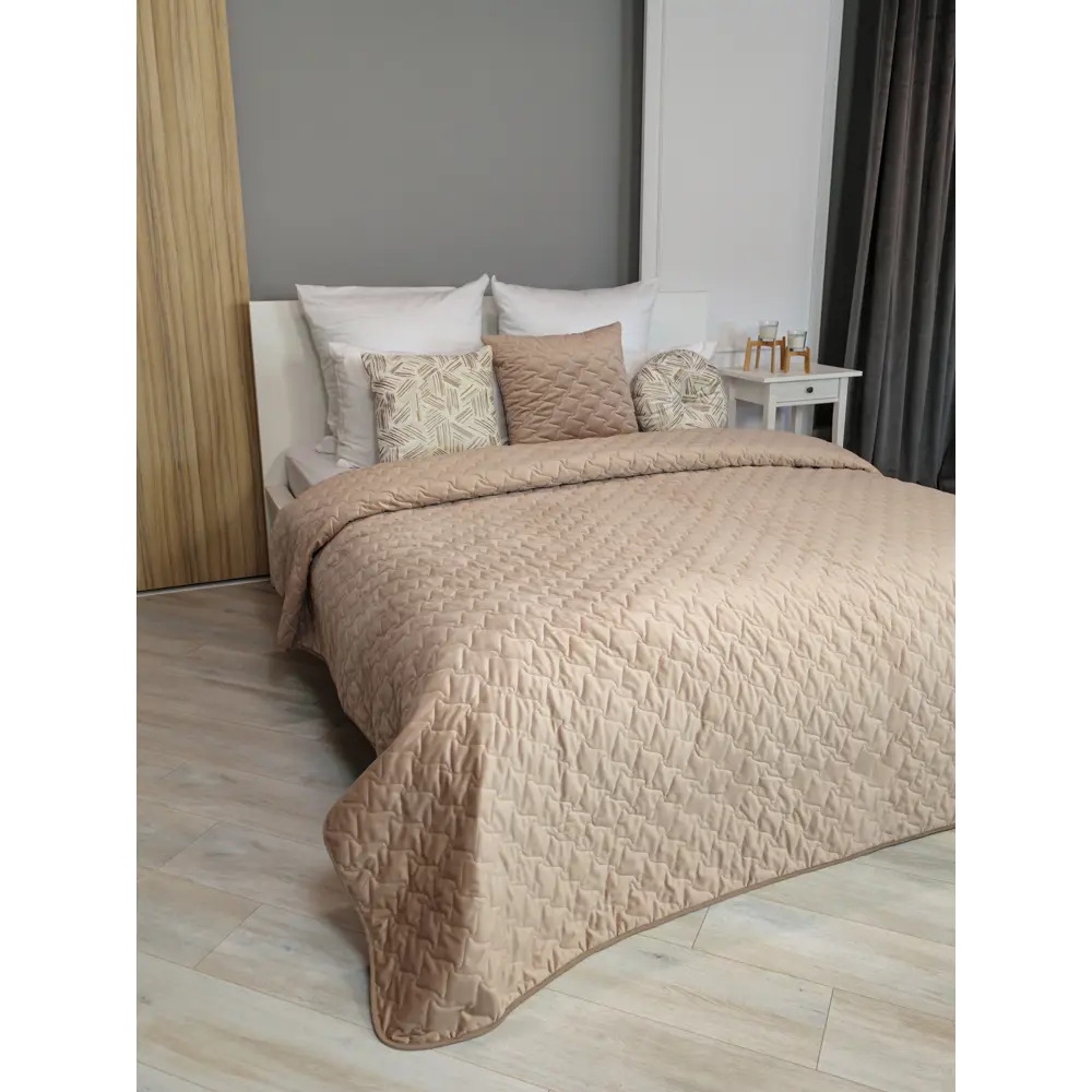 Покрывало Verona 220x240 см бархат цвет кремовый Cream 5 Бельвита Нео-классика STLM-2070946 - Вид №3