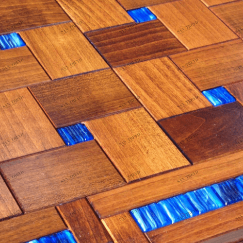 Модульный паркет Da Vinci Чипотл Хастла Дуб Натур брашированная, гладкая (Брашированная, Гладкая) 400х400 мм 26006000168